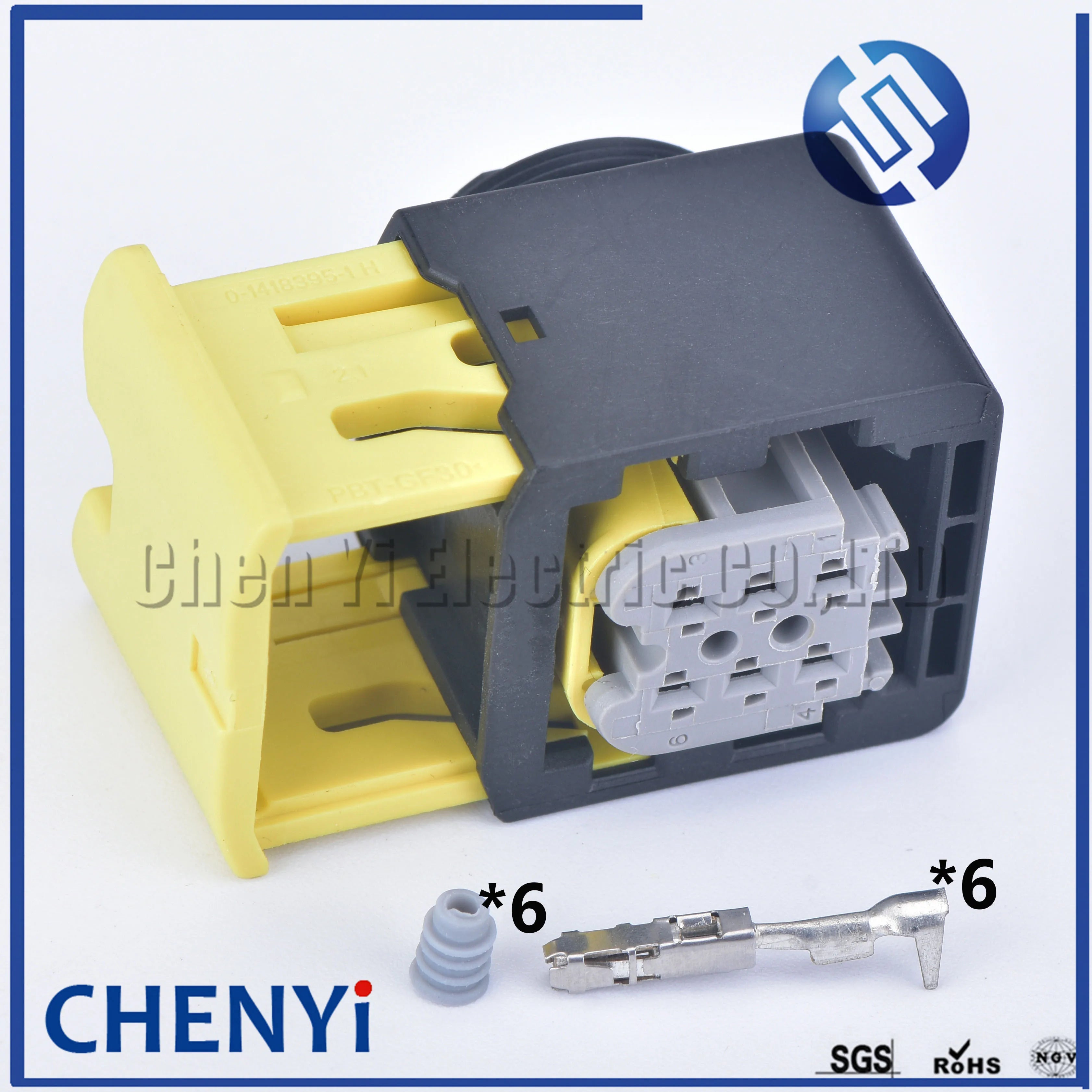 6 pin female 2-1418469-1 Nitrogen Oxygen Sensor Controller auto wire waterproof connector plug 0-1418391-1