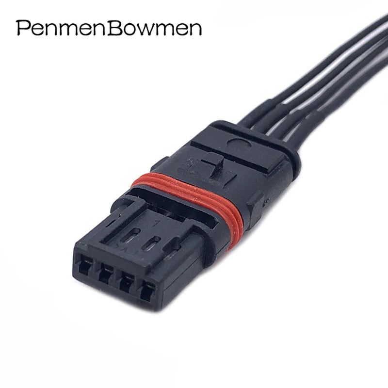 1 Set 4 Pin Car Rearview Mirror Heating Door Handle Electronic Connector Female Wiring Harness Plug Modified For BMW GT528i GT53