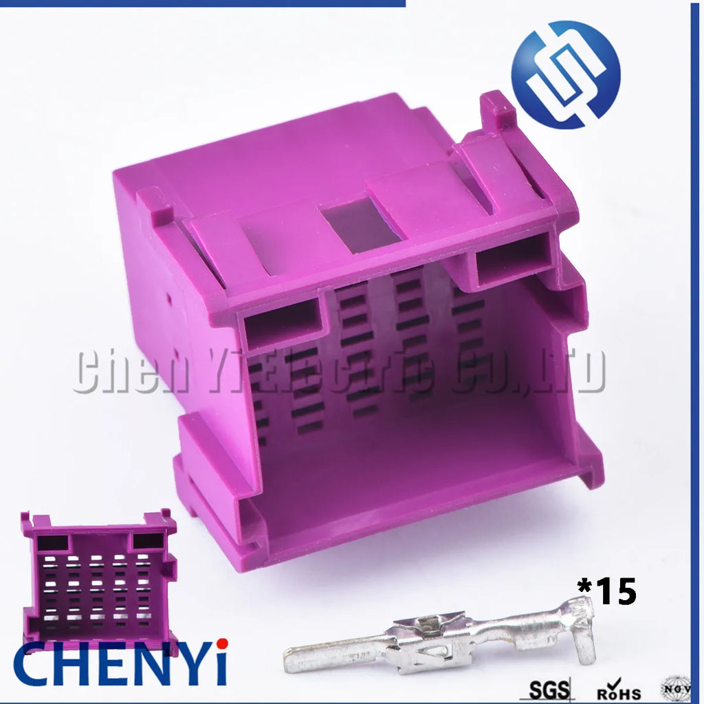 15 Pin Automobile power amplifier Connector Automotive Audio Amplifier Plug Wire Harness Socket 1-967623-1 1-967628-1