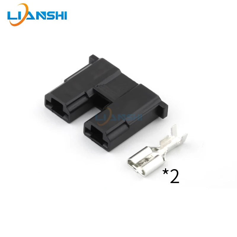 Automotive connector electronic throttle plug 2-hole wiring harness connector DJ7021LB-6.3-21