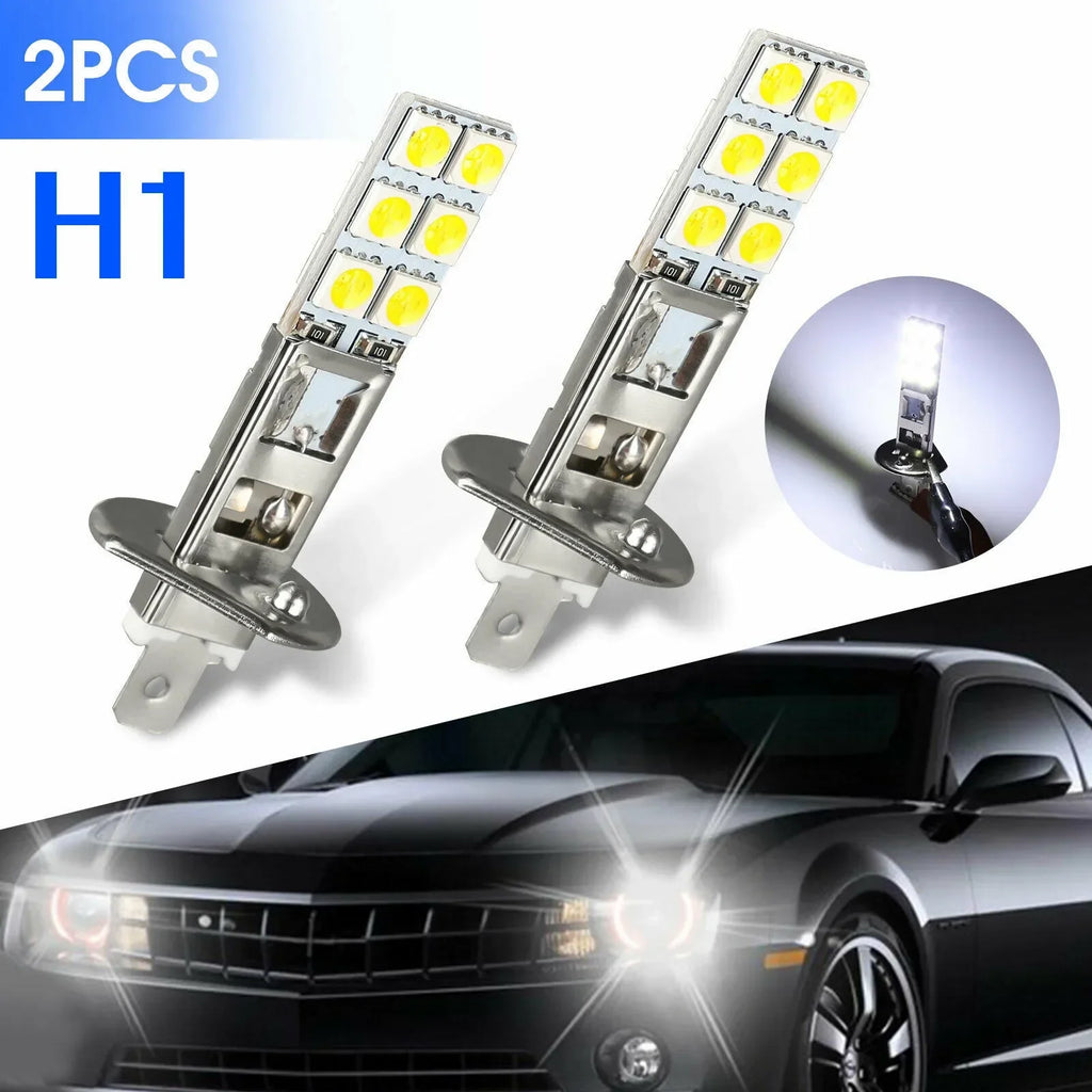 Upgrade 2PC NEW H1 6000K Super White 55W LED Headlight Bulbs Kit Fog Driving Light Voiture Wholesale Quick Delivery CSV Amagi
