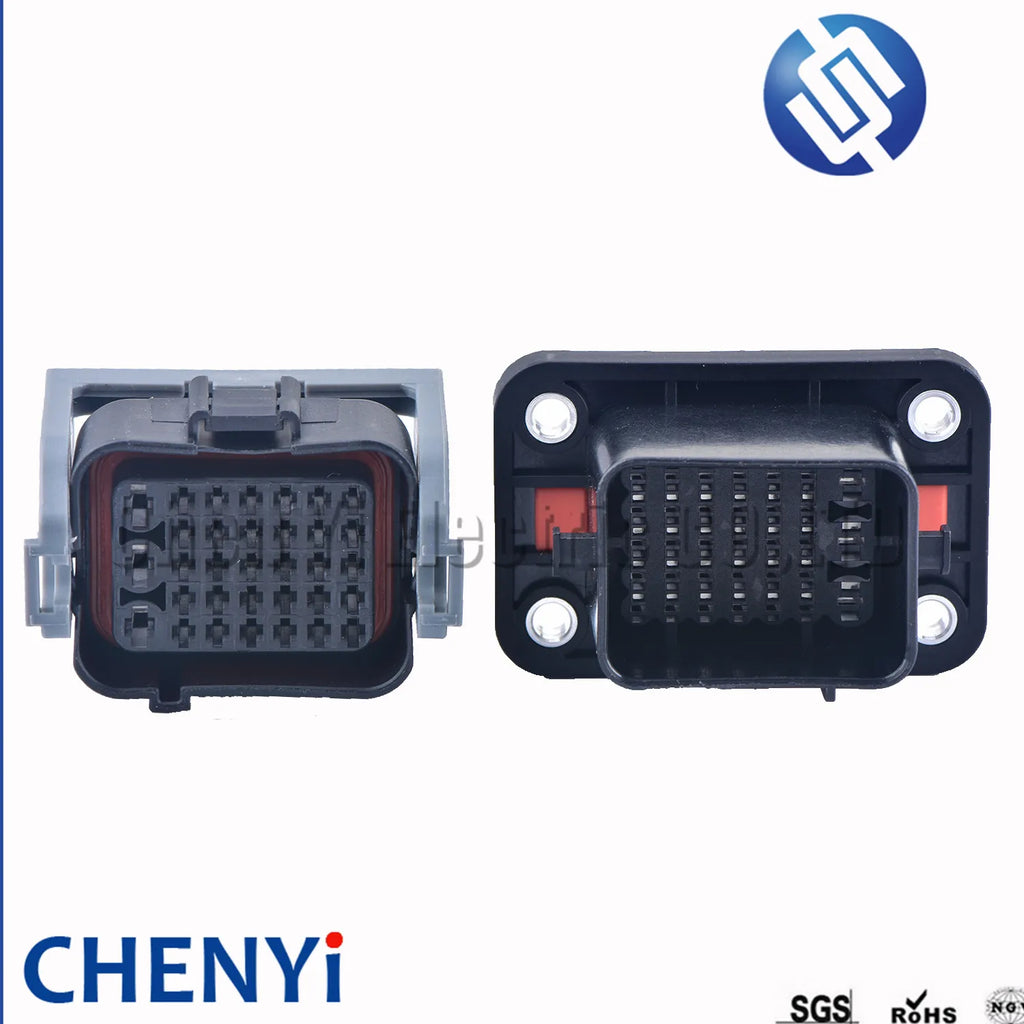 33 Pin Engine Front Bumper Body Plug Auto Waterproof Connector Socket For Buick Cruze Roewe DJ7331-1.5-3.5-11/21 With Pins