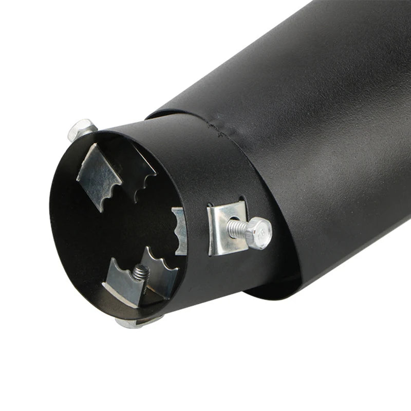 Universal Car Exhaust Tip Round Aluminum ALloy Muffler Tail Trim Rear Auto Exhaust Pipe Nozzle Silencer Pipe Inlet 63mm