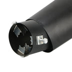Universal Car Exhaust Tip Round Aluminum ALloy Muffler Tail Trim Rear Auto Exhaust Pipe Nozzle Silencer Pipe Inlet 63mm