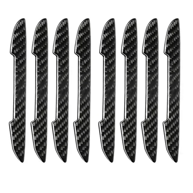 Car Door Carbon Fiber Anti-collision Protector Bar Stickers Rearew View Mirror Cover Protection StripSide Edge Protection Amagi