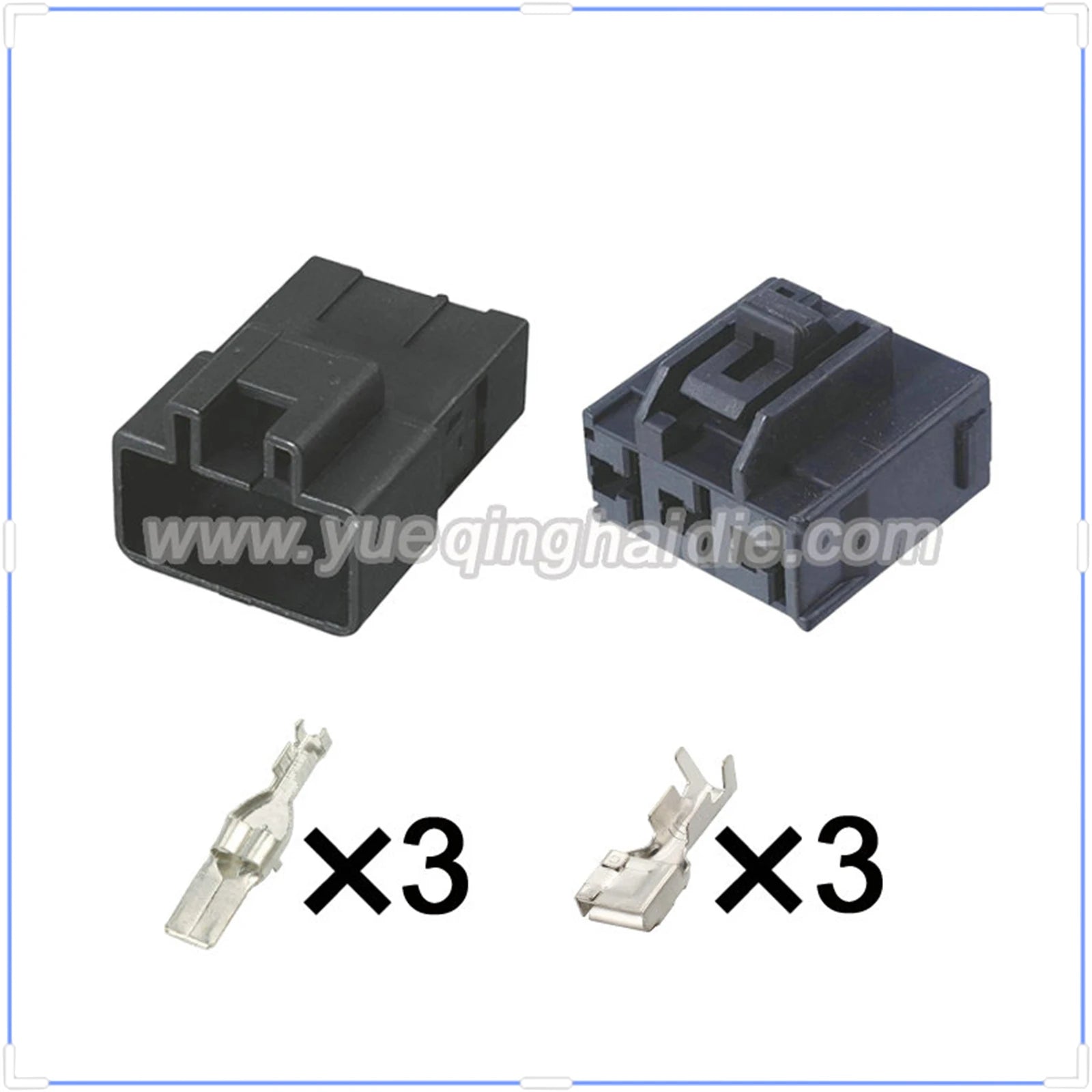 3-Pin Connectors Unsealed 7.8mm Male Female Connectors Automotive Electrical Wire Harness Cable Socket 7282-3030 7283-3030