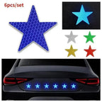 10pcs High Intensity Grade Reflective Safety Warning Tapes Stickers Self-Adhesive For Car Truck Motorcycle Bike Camper Helmet