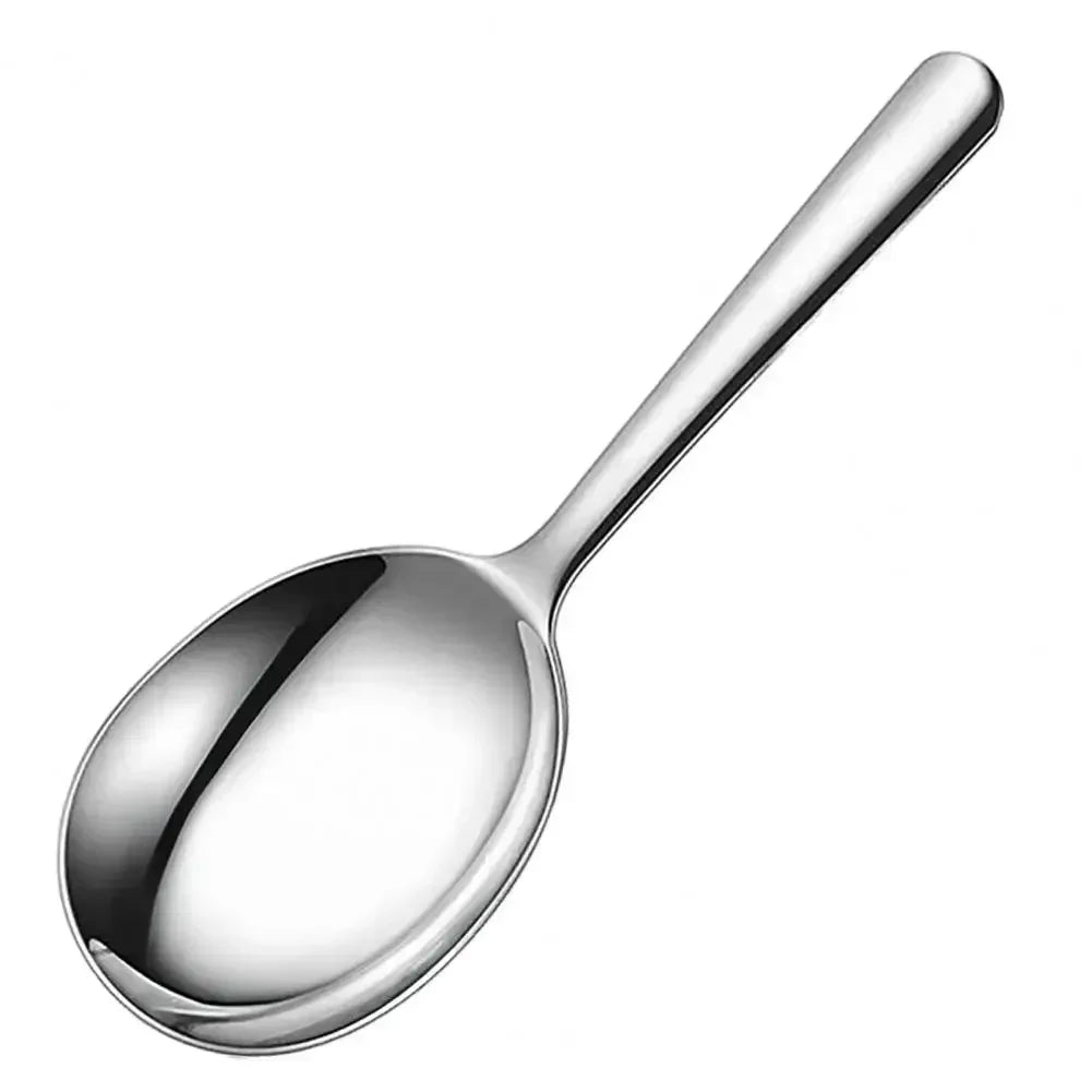 Heavy-Duty Commercial/Home Kitchen Spoons/Large Serving Spoon with Heat-Resistant Short Handle Drain Holes for Easy Cleaning
