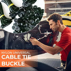 Nylon Universal Cable Tie Buckle With Round Head Tie Car Plastic Rivets Fasteners for Car Daily Repair Amagi
