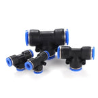 10PCS PE/PEG Plastic Quick Connector - 4-12mm Push In Fitting for Air Hose & Tube, Industrial & Home Pneumatic Systems