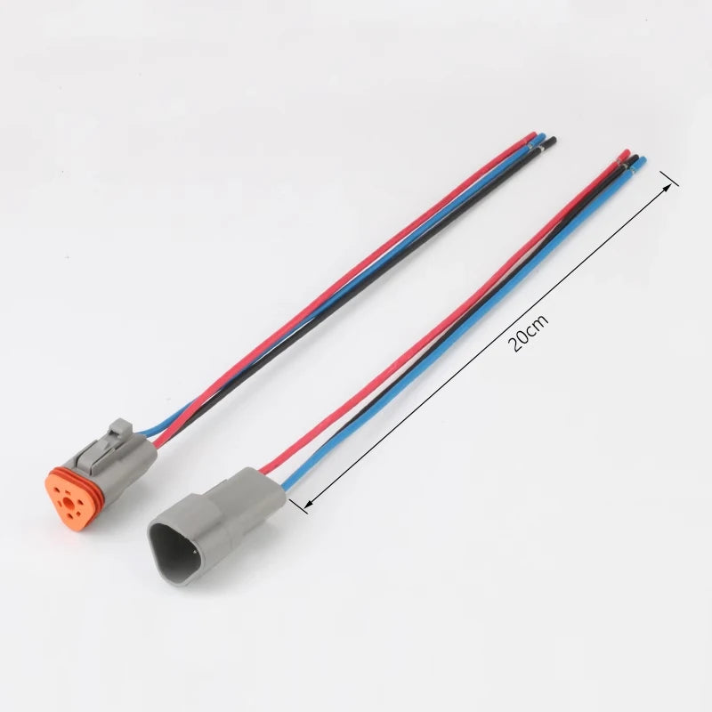 DT04-2P/DT06-2S Automotive Waterproof Connector Harness Plug 2/3/4/6/8/12 Hole for Heavy Truck Plug
