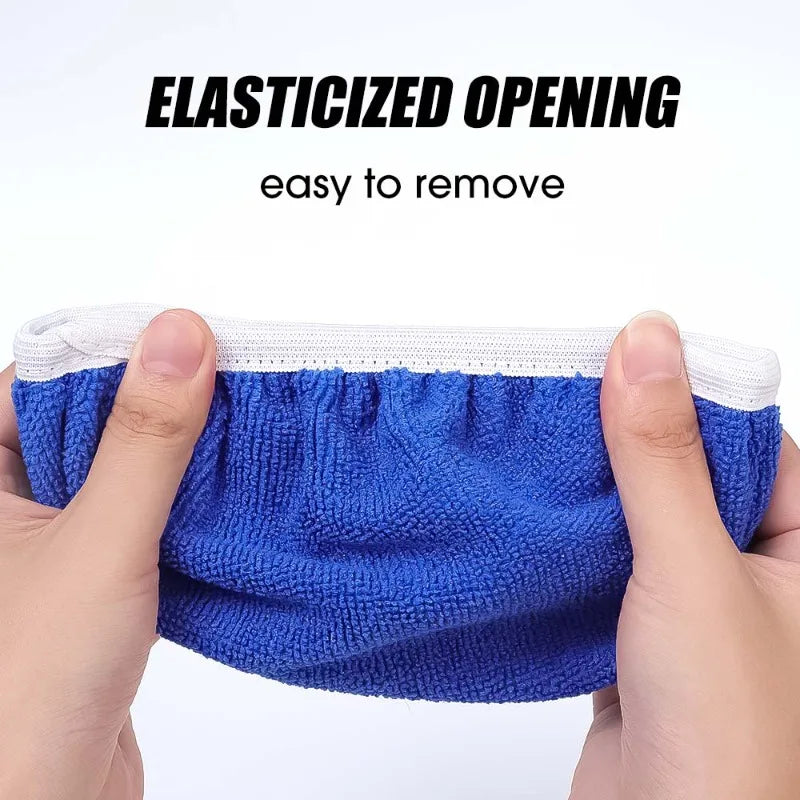 Microfiber Car Waxing Polishing Sleeve 5-10 Inches Polisher Pad Wash Buffer Waxing Sleeve Auto Body Care Cleaning Accessories