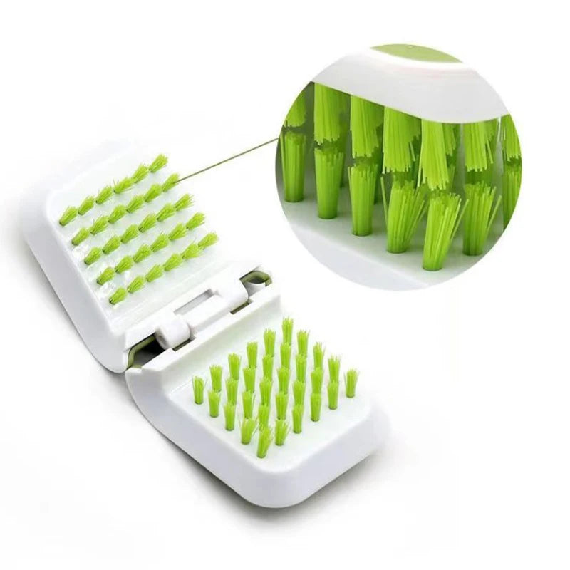 1Pcs Double Sided U Type Car Interior Openable Cleaning Brush Car Seat Belt Cleaning Brush Automotive Safe Belt Washing Tool