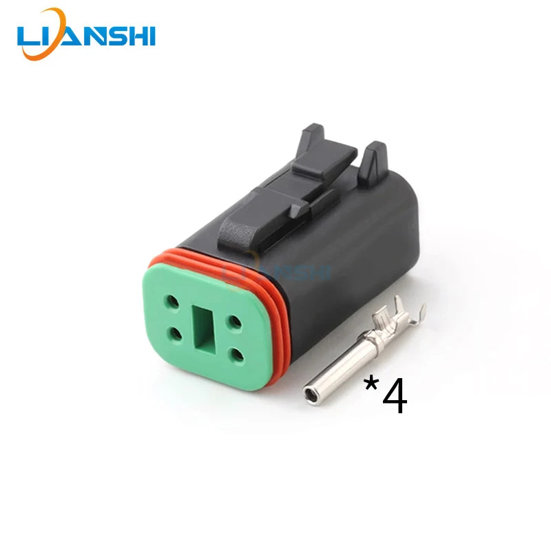DT04-4P DT06-4S Auto waterproof connector 4pin waterproof connector with terminal