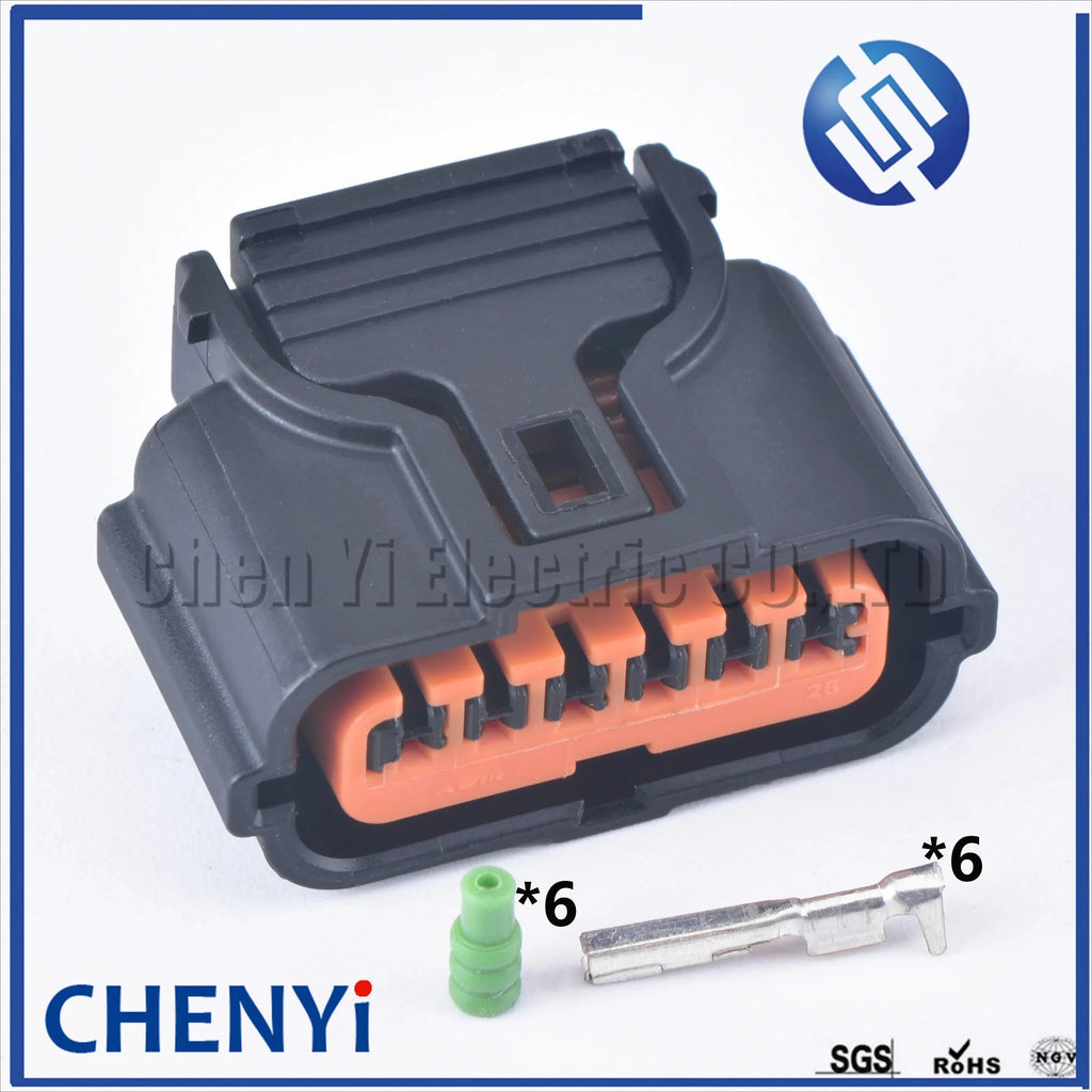 6 Pin PDC Automotive waterproof Connector Reverse Sensor Reversing Radar Wire harness plug HP286-06021 With Pins For Hyundai KIA