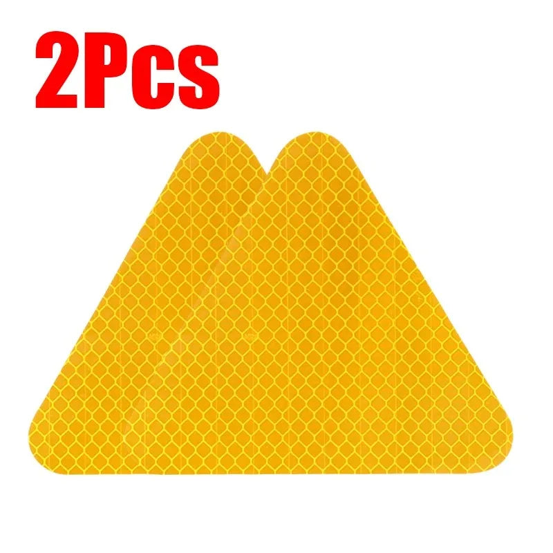 1-4Pcs Safety Reflective Sign Board Reflective Sticker Warning Triangle Warning Reflector Truck Stop Warn Sign Plate Rear Light