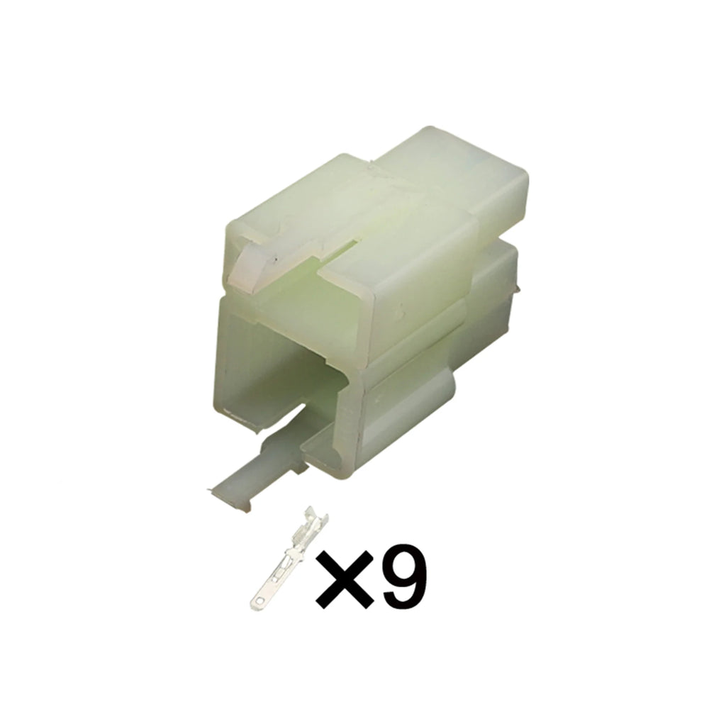9PIN Connector 2.8mm Unsealed Male Female Connectors Wiring Harness Cable Socket 8-968971-1 Grey Yellow White