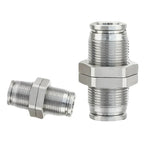 PM Type 304 Stainless Steel Bulkhead Pneumatic Connector, Push-In Hose Fitting 4mm–16mm for Air, Gas and Fluid Pipe Connection