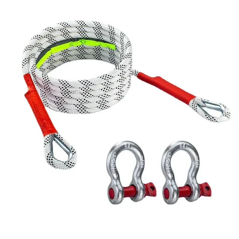 Car Tow Strap Rope Is Very Reliable Wear-resistant Offroad Can Tow 5-18 Tons of Rescue Rope Upgraded Version Which Amagi