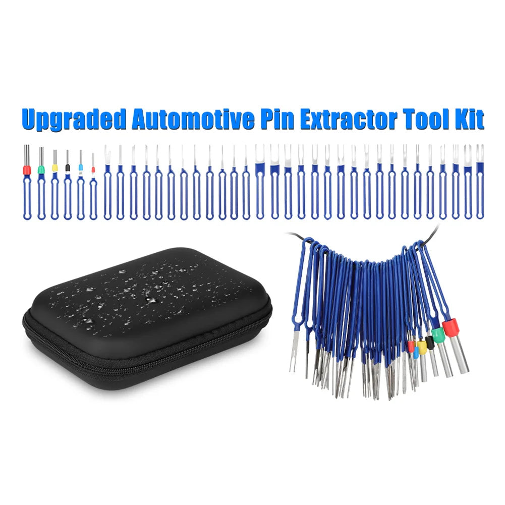 36Pcs Terminal Removal Tool Kit Depinning Tool Electrical Connector Pin Removal Car Optional Wire Terminal Removal Tools
