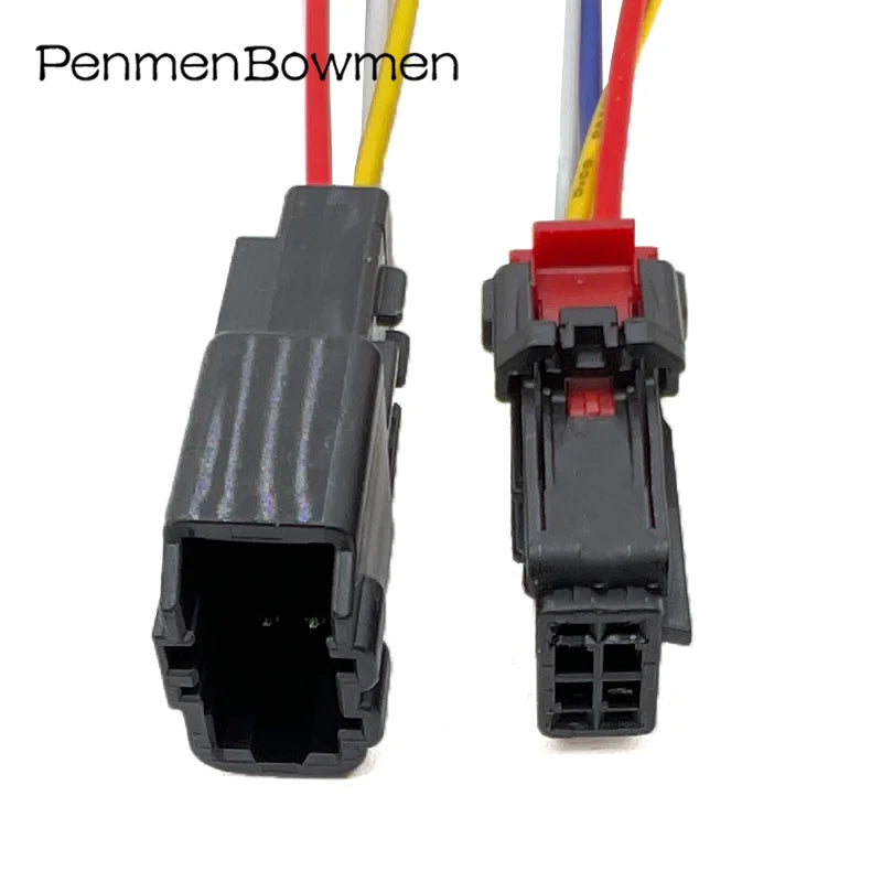 1 Set 4 Pin 0.6mm Auto Ventilation Seat Motor Electrical Cable Connectors Plug Wire Harness 6098-7779 6098-8435
