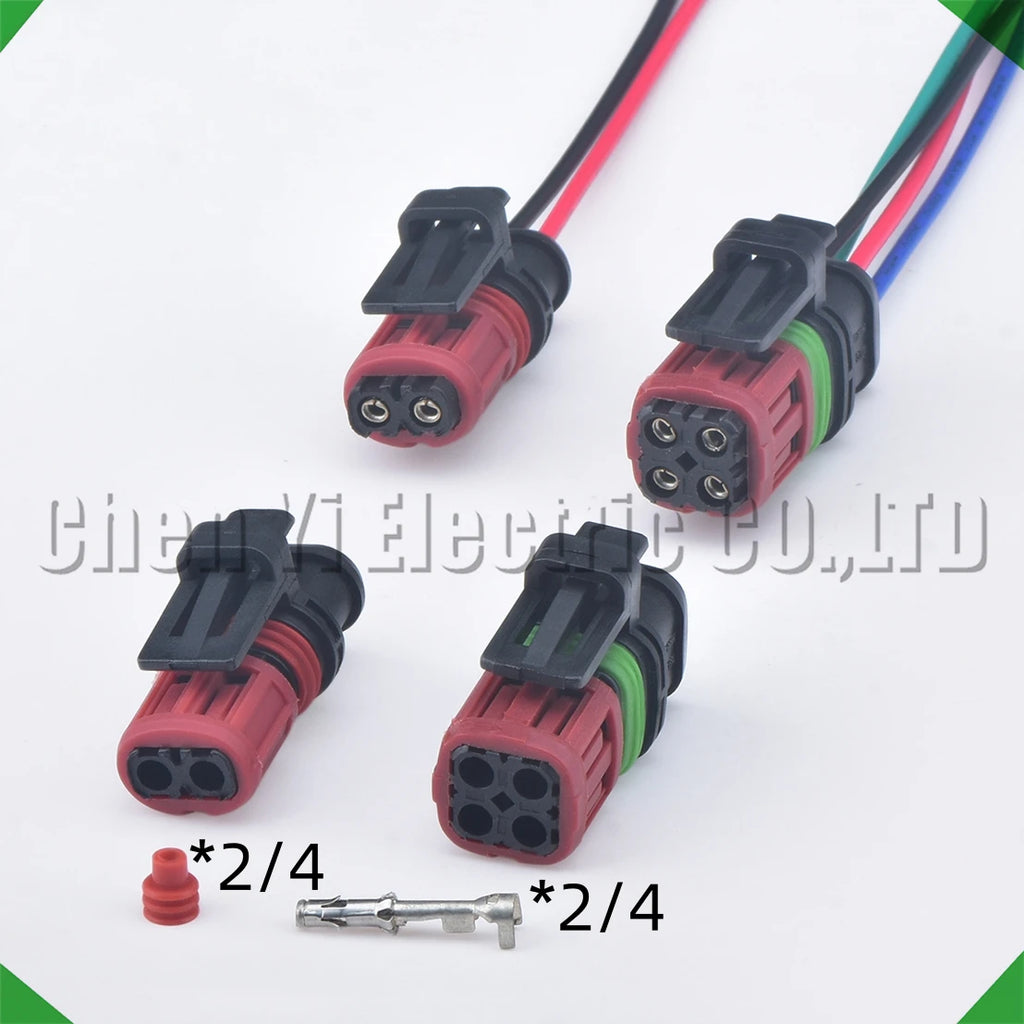 2/4 pin fuel injector plug oxygen sensor map sensor connector 22248490 7422248490 for v...