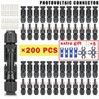400/200/100/40/20/10 Pcs Photovoltaic Solar Connector 1000V30A Wholesale Panel Connectors Kit for PV/MC Cable 2.5/4/6mm²