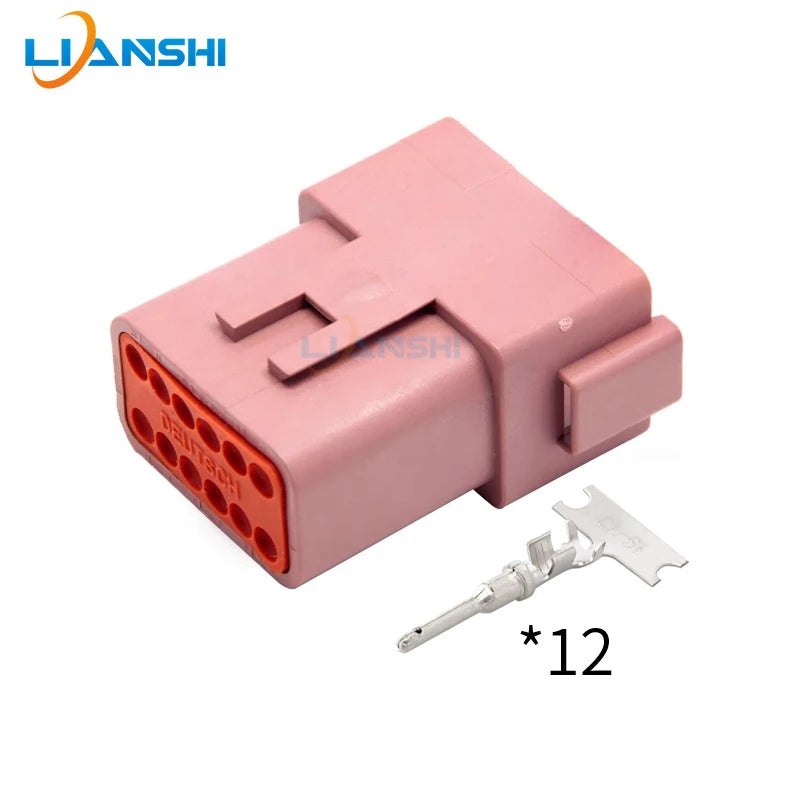 DT04-12PD/DT06-12SD car connector waterproof wire harness connector 12-hole male and female connector with terminal