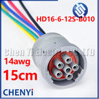 6 Pin 2.5mm series waterproof connector Plug HD16-6-12S-B010 HD10-6-12P HD10-6-12P-L HD10-6-12P-RU HD10-6-12P-AS For DEUTSCH