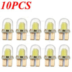 10pcs Car Interior Lamps T10 194 168 W5W COB 4 SMD LED CANBUS Silica Bright White Wedge Clearance License Light Bulbs Car Amagi