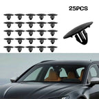 25 Pcs Car Hood Insulation Retainer Black Plastic Clips Fastener For Toyota 90467 09050 Rivet Retainer Car Parts