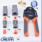 226 pcs Waterproof Connector Wire Kit Repair tool box DTP06-2S DTP06-4S DTP04-2P/4P with Pins and pliers For Deutsch DTP Series