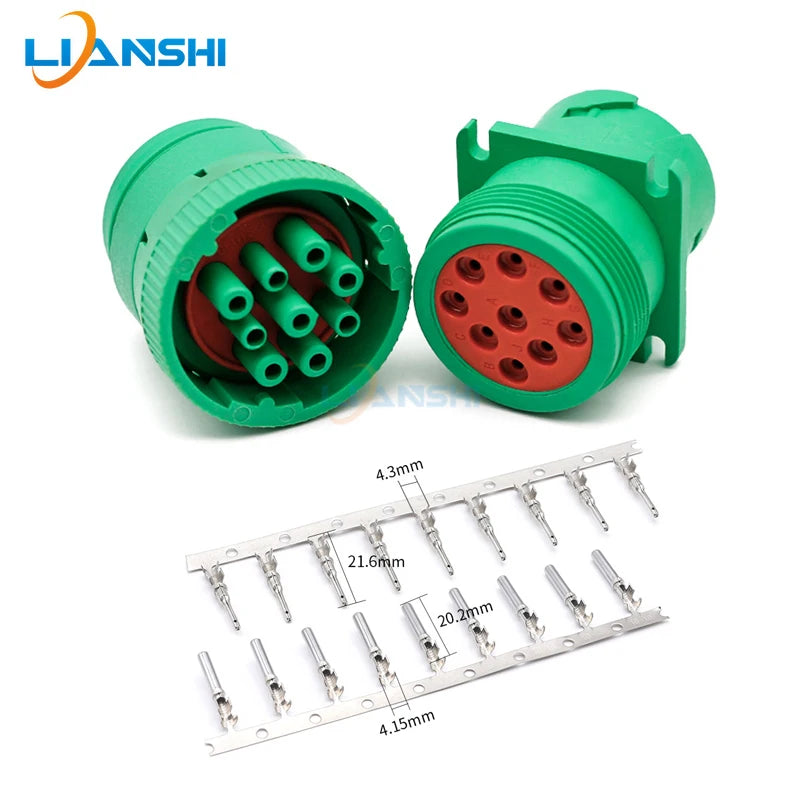HD16-9-1939S-P080 male and female plug 9-pin automotive waterproof connector HD10-9-1939P-P080