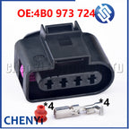 1 Pcs 4 Pin female Automotive waterproof connector Ignition Coil Wire harness plug 4B0973724 4B0 973 724 With Pins