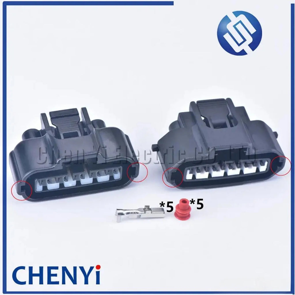 2set 5 Pin Engine Plug Female Housing Wire Harness Connector Ignition Air Flow Meter Socket For Toyota MG640945-5 90980-11024