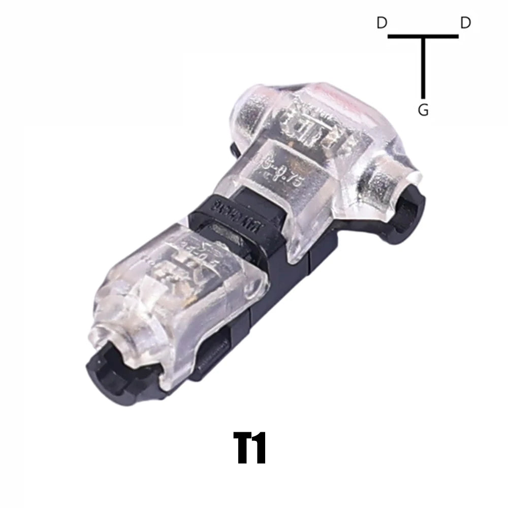 T-Tap Wire Connectors – I & T Type 2-Pin Splice Connector 12V 24V DC 300V AC 18-22AWG