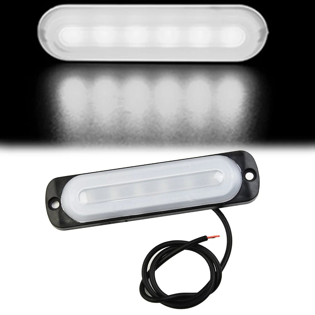 Car LED Light12V 24W White 6LED Car Truck Fog Light Lamp Off Road Safety Urgent Signal Truck Side Marker Lights