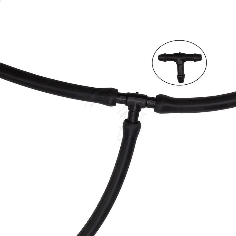 Car Windscreen Washer Joiner Pipe Connector T Piece Straight 3 Way Y Piece Air Fuel Water Petrol Wiper Washer Nozzle Hose