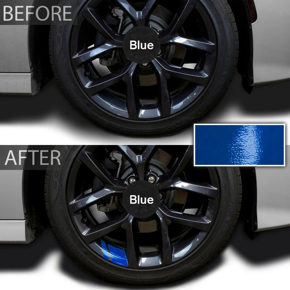 New 1Pcs Car Sticker Reflective Car Wheel Rim Vinyl Warning Stickers Hash Mark Stripe Racing Wheel Hub Decals for Size 16-21"