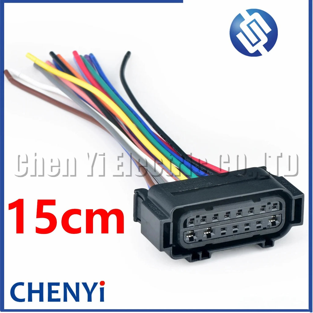 15 Pin Automotive Connector bumper radar sensor Wire harness Plug 7590356-05 7590358-05 7590357-06 1564456-9 1564456-1 1564456-2