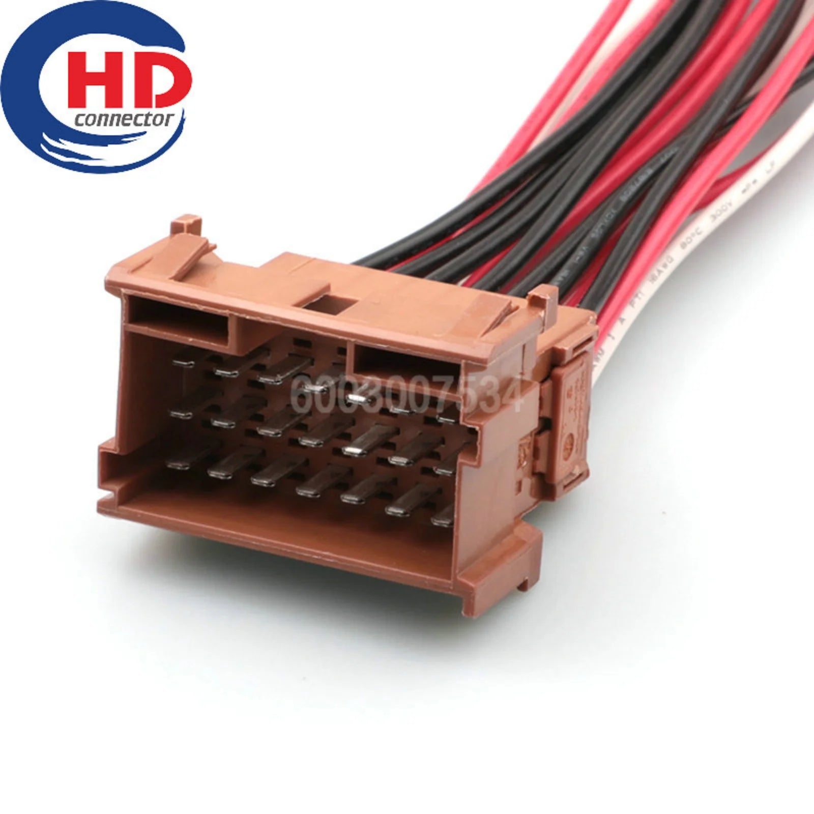 21 Pin Car Male Plug Socket AC Assembly Brown Auto Electric Cable Unsealed Male Female Connector 1-967630-1