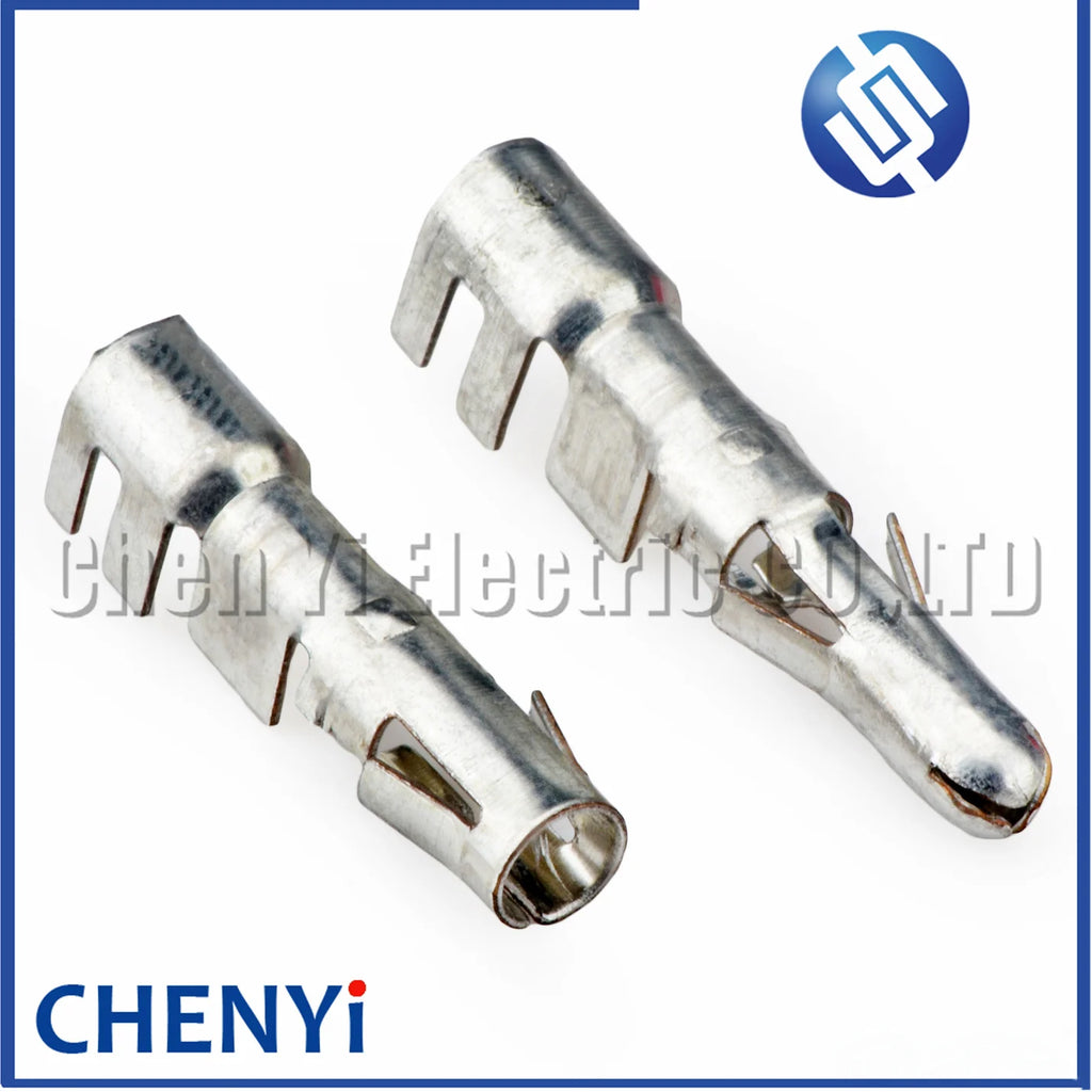 50 Pcs Car Splice Wire Terminal Auto Crimp Terminals Brass Plug Pin 925714-1 For 9800680 9800681 620351129 925662-2 925660-2