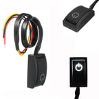Car Push Button Latching Switch Plastic DC12V 200mA 2.4W LED Light Car Push Button Latching Turn ON/OFF Switch