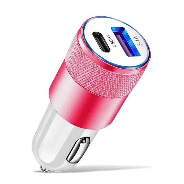 66W USB Car Charger Fast Charging Type C Chargers PD QC 3.0 Phone Charger in For IPhone 15 Pro Max Xiaomi Huawei Samsung Amagi