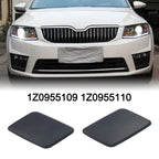 1 Pair Front  Bumper Headlight Washer Nozzle Cover  Cap For Skoda Octavia Mk2  1Z0955109 Cleaning Actuator  Cover Cap Lid