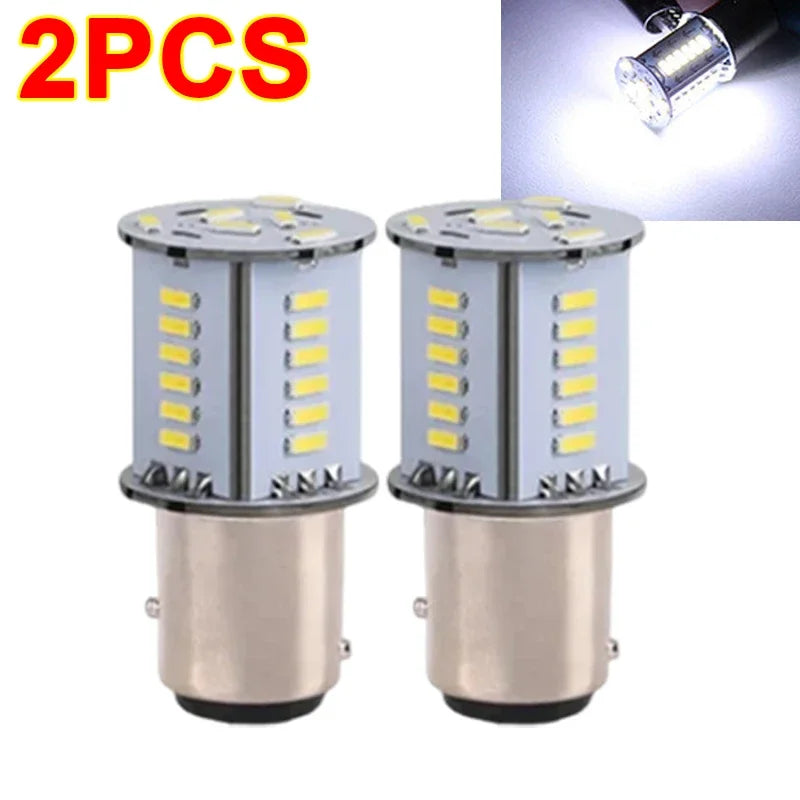 Motorcycle Strobe Lights 1157 BAY15D LED Brake Light DRL Flash Reversing Parking Turn Signal Stop Tail Lamp for Auto Motorcycle