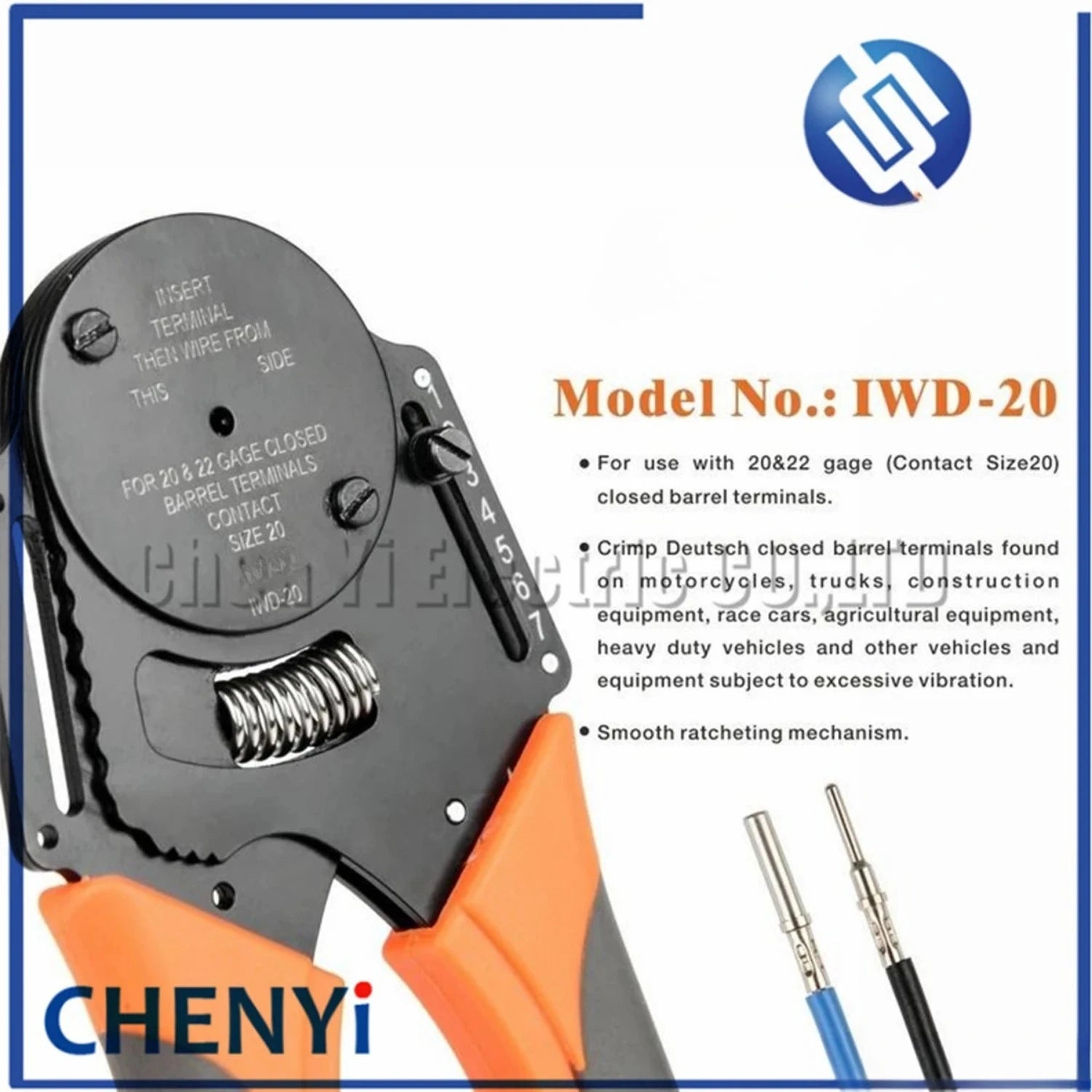 1pcs Crimper Harley Cater piller Hand Tool for Deutsch connector DT DTM DTP Pins w2 Pliers 18/16/14 AWG IWD-12 16 20
