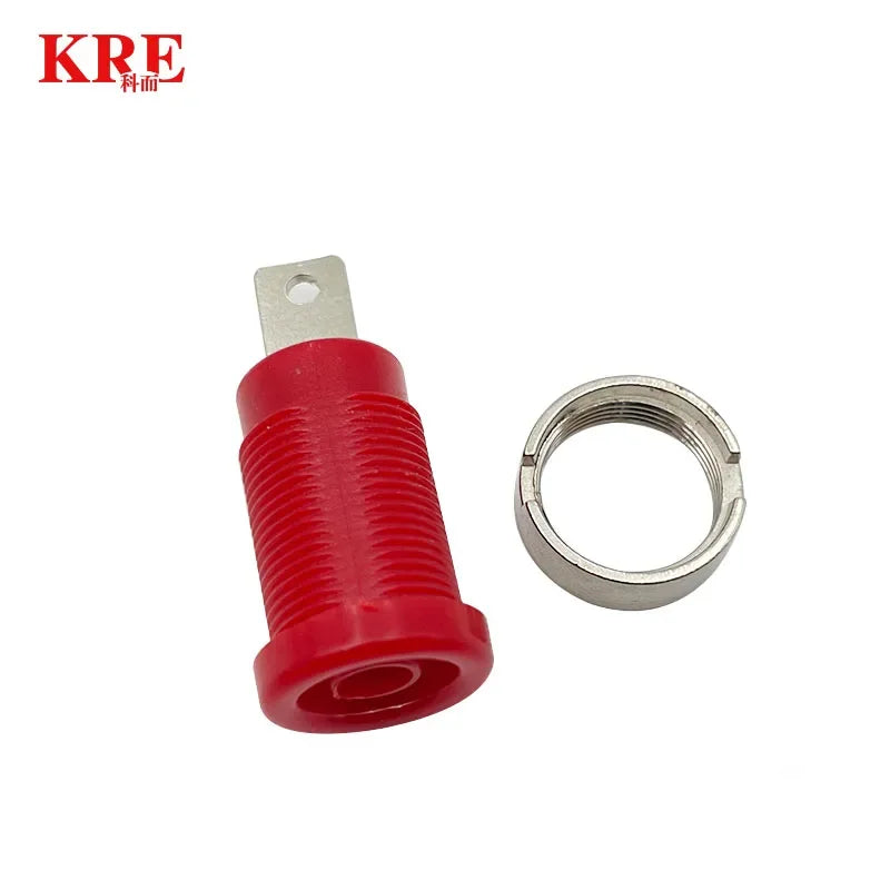 20PCS 4mm Banana Socket 32A Panel Mount Female Connectors, Insulated Safety Binding Post Jacks, 5 Colors for DIY Projects