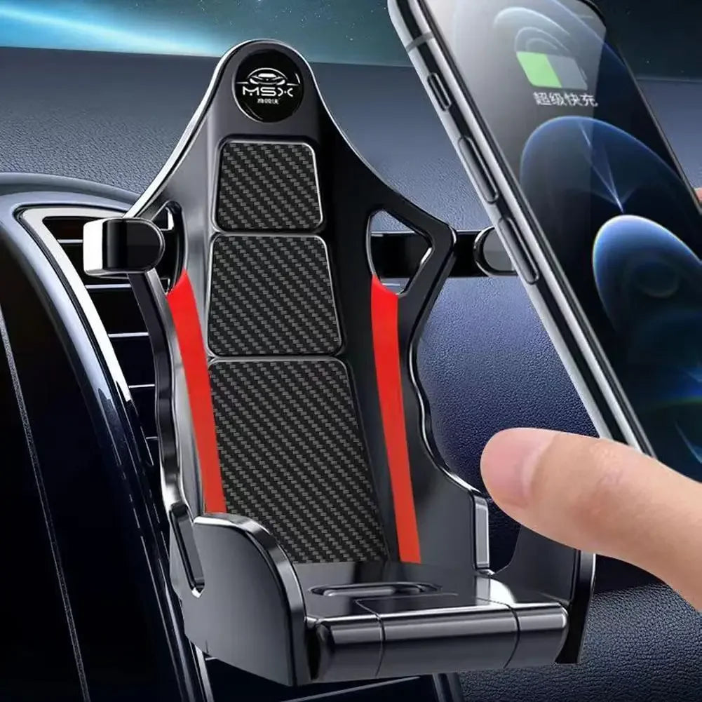Racing Seat Car Mobile Phone Holder Stable And Shock-Resistant Car Navigation Bracket For Universal Accessories Tools