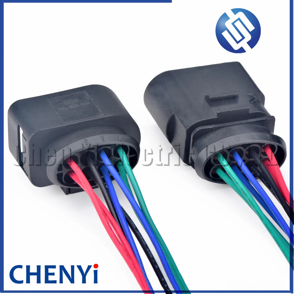 8 Pin 3.5 series Auto waterproof connector Front bumper radar tail light Headlights Lamp wire harness plug 8D0973734 8D0973834